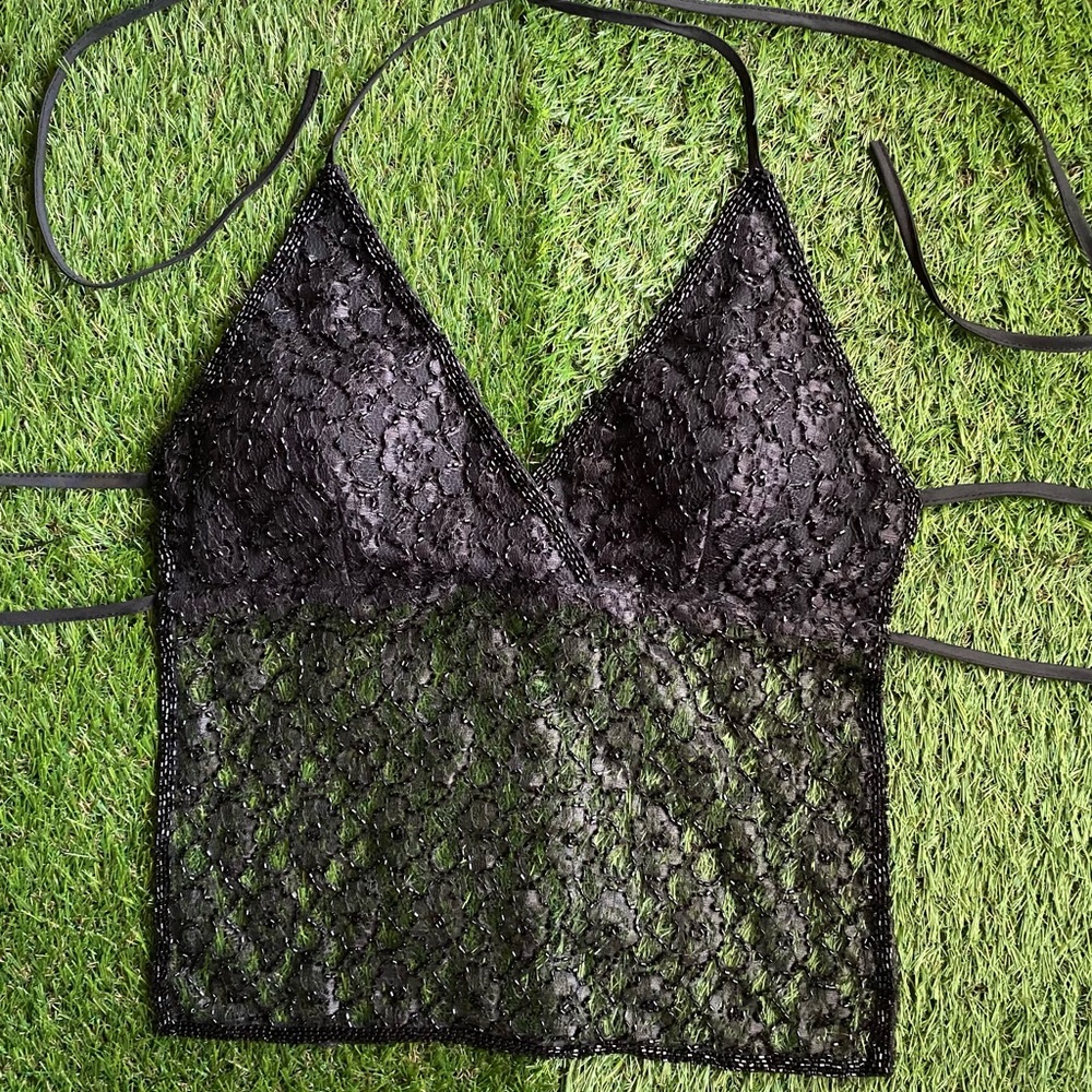 Black Y2K Top